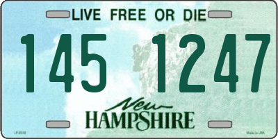 NH license plate 1451247