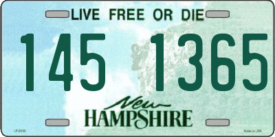 NH license plate 1451365