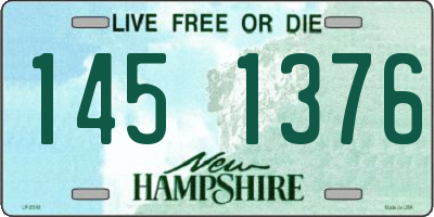 NH license plate 1451376