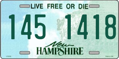 NH license plate 1451418