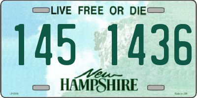 NH license plate 1451436