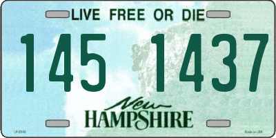 NH license plate 1451437