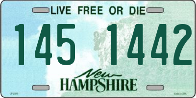 NH license plate 1451442
