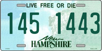 NH license plate 1451443