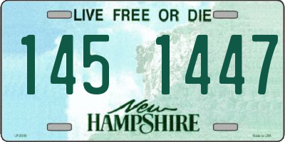 NH license plate 1451447