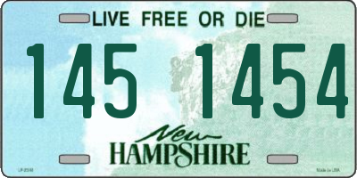 NH license plate 1451454