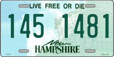 NH license plate 1451481