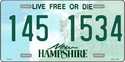 NH license plate 1451534