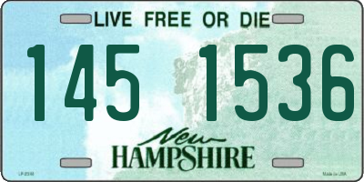 NH license plate 1451536