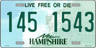 NH license plate 1451543