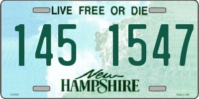NH license plate 1451547
