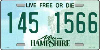 NH license plate 1451566