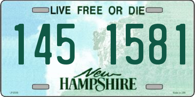 NH license plate 1451581