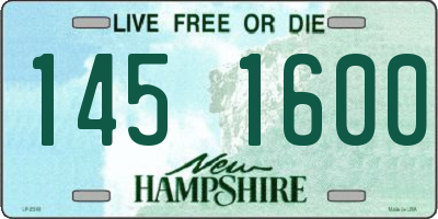 NH license plate 1451600