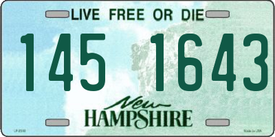 NH license plate 1451643