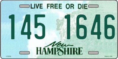 NH license plate 1451646