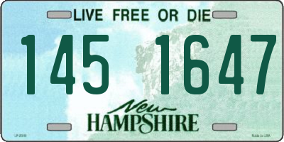 NH license plate 1451647