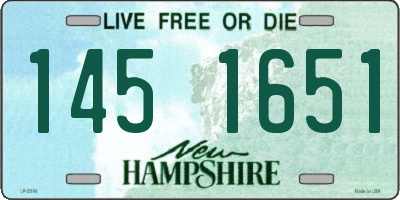 NH license plate 1451651