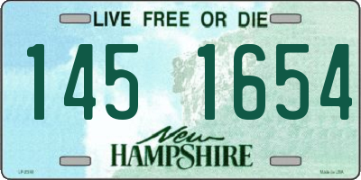 NH license plate 1451654