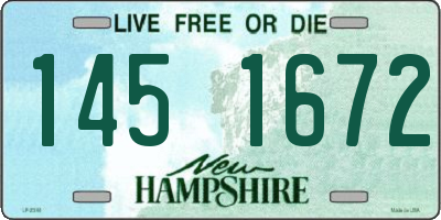 NH license plate 1451672