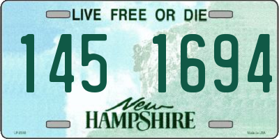 NH license plate 1451694