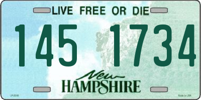 NH license plate 1451734