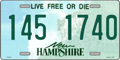NH license plate 1451740
