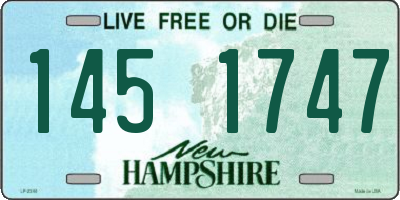 NH license plate 1451747