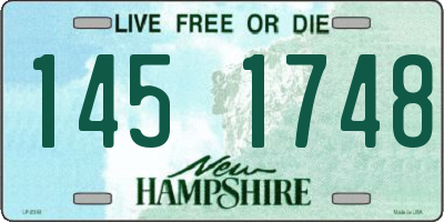 NH license plate 1451748