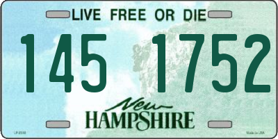 NH license plate 1451752