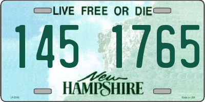 NH license plate 1451765
