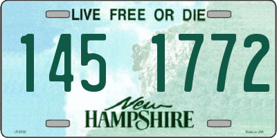 NH license plate 1451772