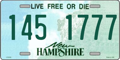 NH license plate 1451777