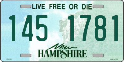 NH license plate 1451781