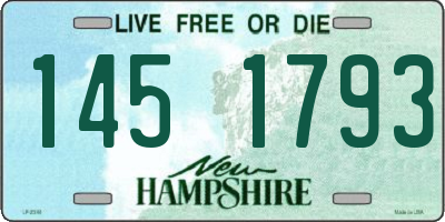 NH license plate 1451793
