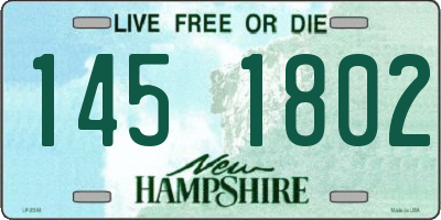 NH license plate 1451802