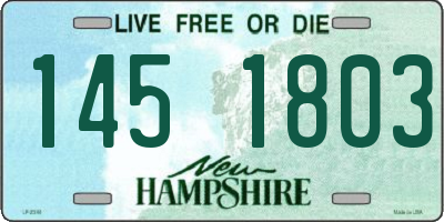 NH license plate 1451803