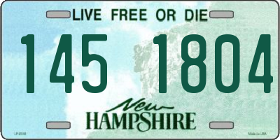 NH license plate 1451804