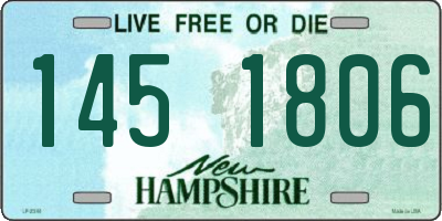 NH license plate 1451806