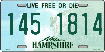 NH license plate 1451814