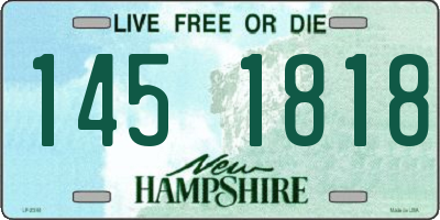 NH license plate 1451818