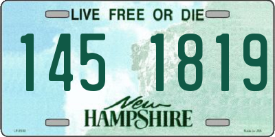 NH license plate 1451819