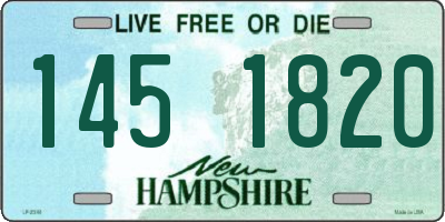 NH license plate 1451820