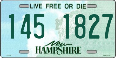 NH license plate 1451827