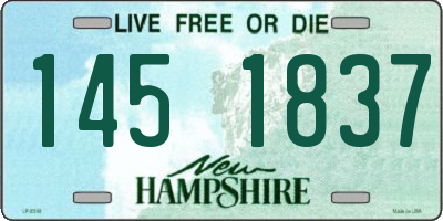 NH license plate 1451837