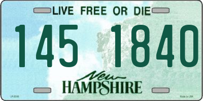 NH license plate 1451840