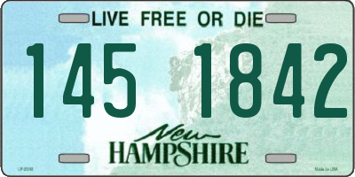 NH license plate 1451842