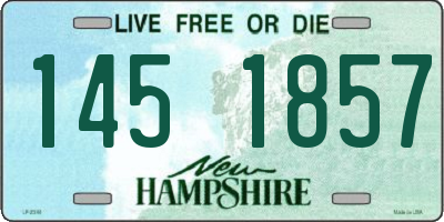 NH license plate 1451857