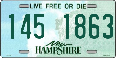 NH license plate 1451863