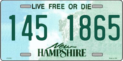 NH license plate 1451865